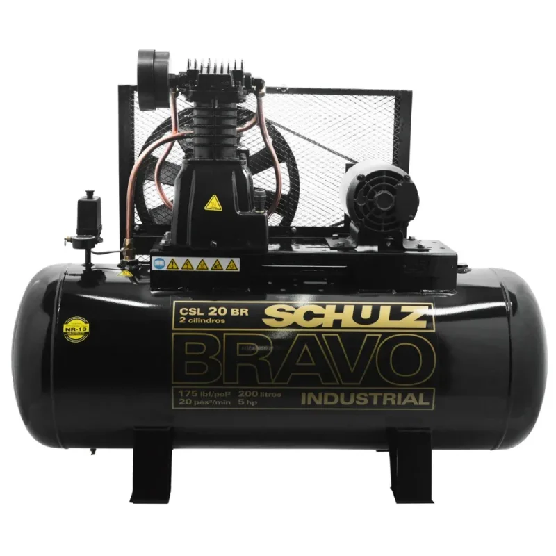 Compressor de Ar Schulz Bravo CSL20BR/200 5 HP Alta Performance — Correta Ferramentas