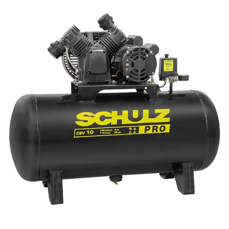 Compressor Schulz CSV 10/110 2HP Monofásico - Potência e Durabilidade | Correta Ferramentas